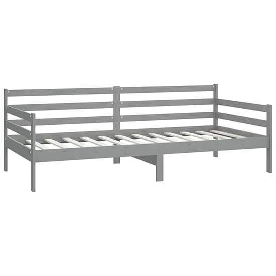 Grey Solid Pinewood Single Day Bed for Living Room or Guest Room