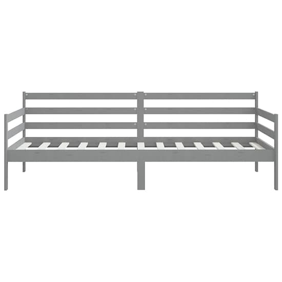 Grey Solid Pinewood Single Day Bed for Living Room or Guest Room