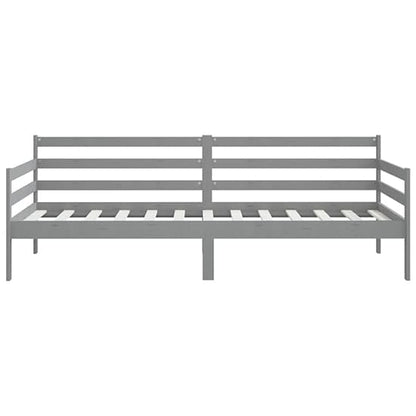 Grey Solid Pinewood Single Day Bed for Living Room or Guest Room