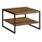 Canyon Oak Wooden Coffee Table with Undershelf for Living Room Storage