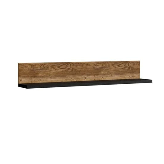 Canyon Oak Wall Shelf - Tinley Wooden Floating Shelf for Home Decor