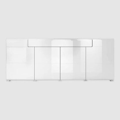 Torino High Gloss Sideboard With 4 Doors In White