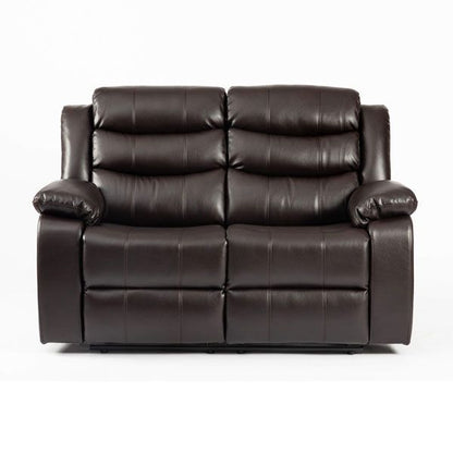 Esperanza 2 Seater Leather Aire Recliner - Brown