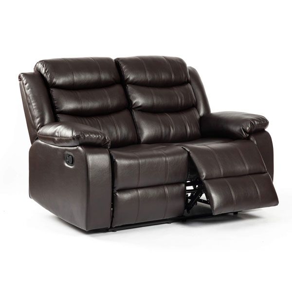 Esperanza 2 Seater Leather Aire Recliner - Brown