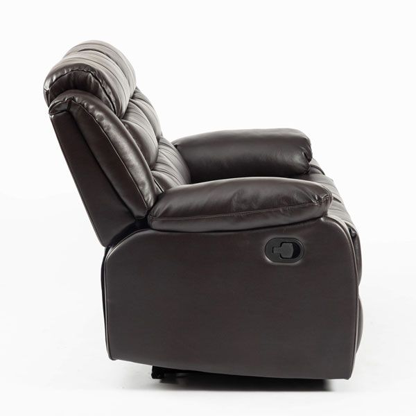 Esperanza 2 Seater Leather Aire Recliner - Brown