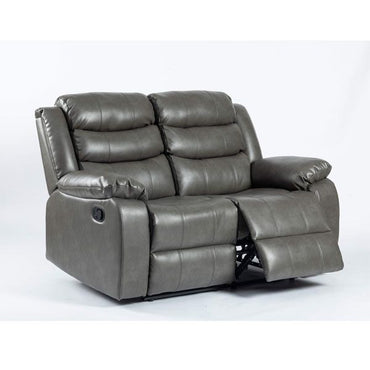 Esperanza 2 Seater Leather Aire Recliner - Grey