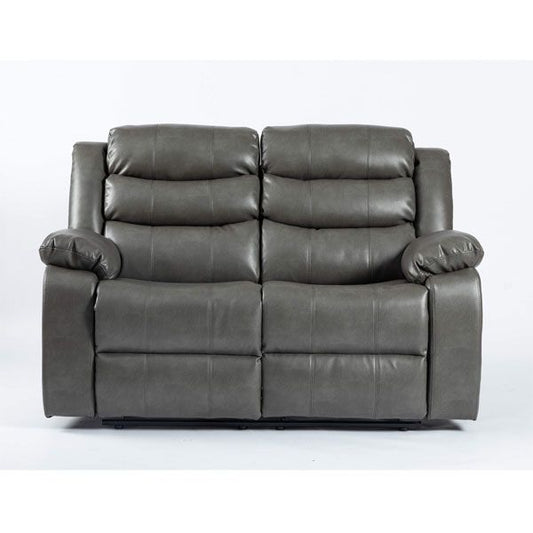 Esperanza 2 Seater Leather Aire Recliner - Grey