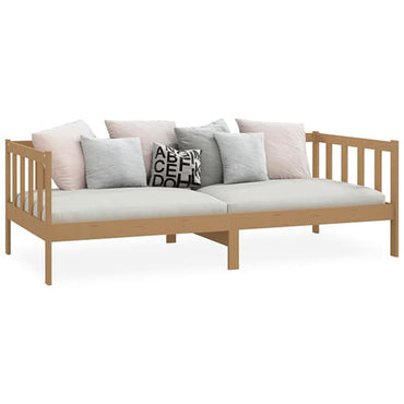 FURCO Umeko Honey Brown Pinewood Day Bed - Versatile Sofa and Bed Solution