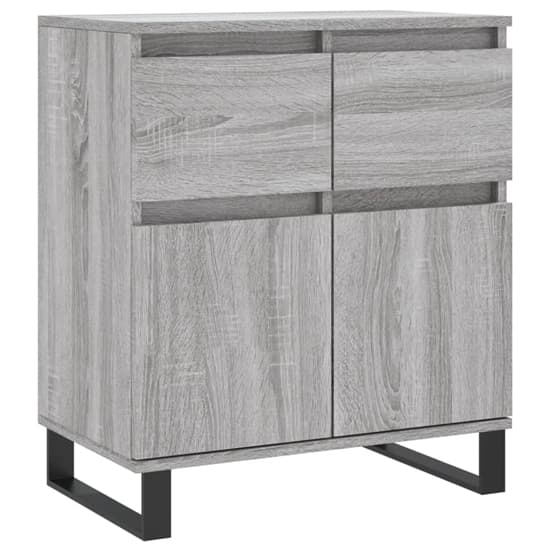 Urbino Grey Sonoma Oak Sideboard with 2 Doors and 1 Drawer - Stylish Storage Solution for Dining or Living Room