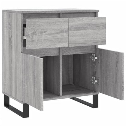 Urbino Grey Sonoma Oak Sideboard with 2 Doors and 1 Drawer - Stylish Storage Solution for Dining or Living Room