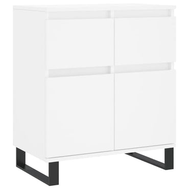 Urbino White Wooden Sideboard with 2 Doors and 1 Drawer for Dining and Living Room Storage