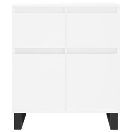 Urbino White Wooden Sideboard with 2 Doors and 1 Drawer for Dining and Living Room Storage