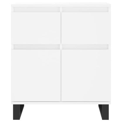 Urbino White Wooden Sideboard with 2 Doors and 1 Drawer for Dining and Living Room Storage