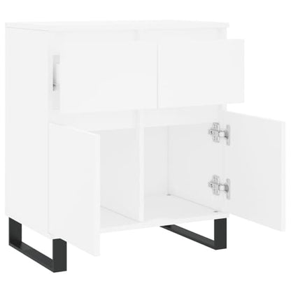 Urbino White Wooden Sideboard with 2 Doors and 1 Drawer for Dining and Living Room Storage