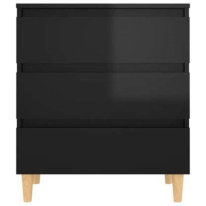 Ursula High Gloss Chest Of 3 Drawers In Black