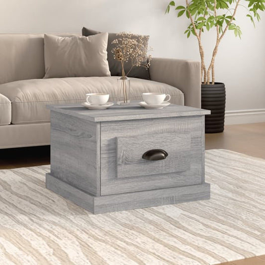 Vance Grey Sonoma Oak Coffee Table with Drawer for Living Room