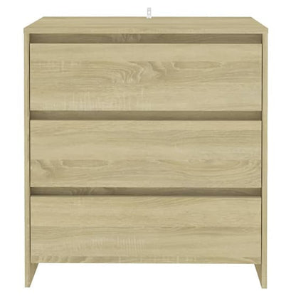 Variel Wooden Chest Of 3 Drawers In Sonoma Oak