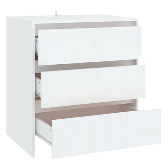 Variel Wooden Chest Of 3 Drawers In White