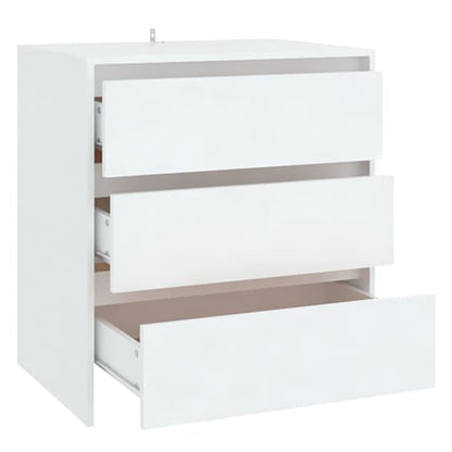 Variel Wooden Chest Of 3 Drawers In White