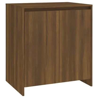 FURCO Variel Brown Oak Sideboard with 2 Storage Doors for Living Room