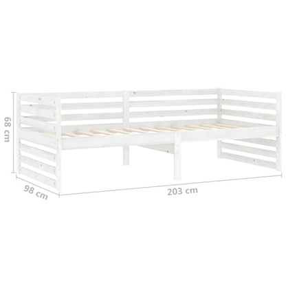 Veras White Solid Pinewood Day Bed for Versatile Sofa and Sleep Solutions