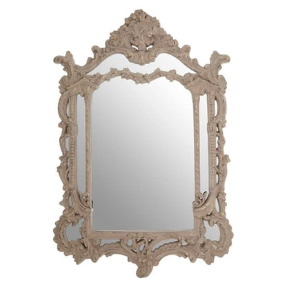 Vesey Wall Bedroom Mirror In Weathered Antique Grey Frame