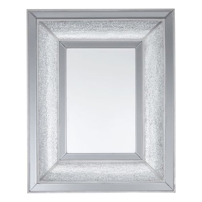 Antique Silver Framed Rectangular Wall Mirror for Bedroom by FURCO