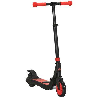 HOMCOM olding Electric Scooter with Brake, for Ages 6+ Years, 8km/h Maximum Speed, Red