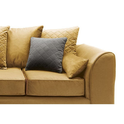 Modern Velvet Corner Sofa with Hydrophobic Fabric - Elegant Design in Antique Gold