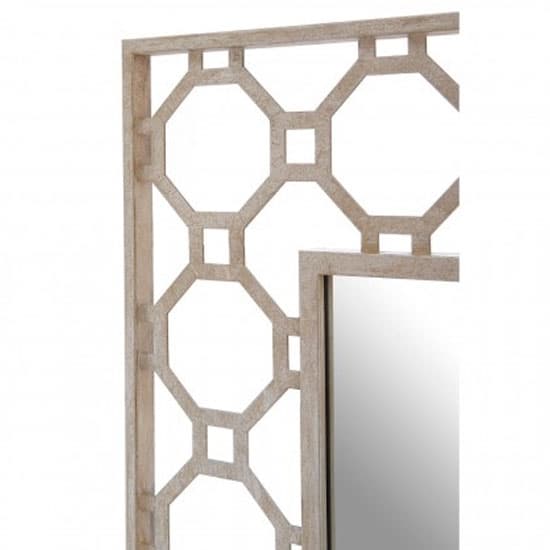 Zaria Arabesque Wall Bedroom Mirror In Antique Silver Frame